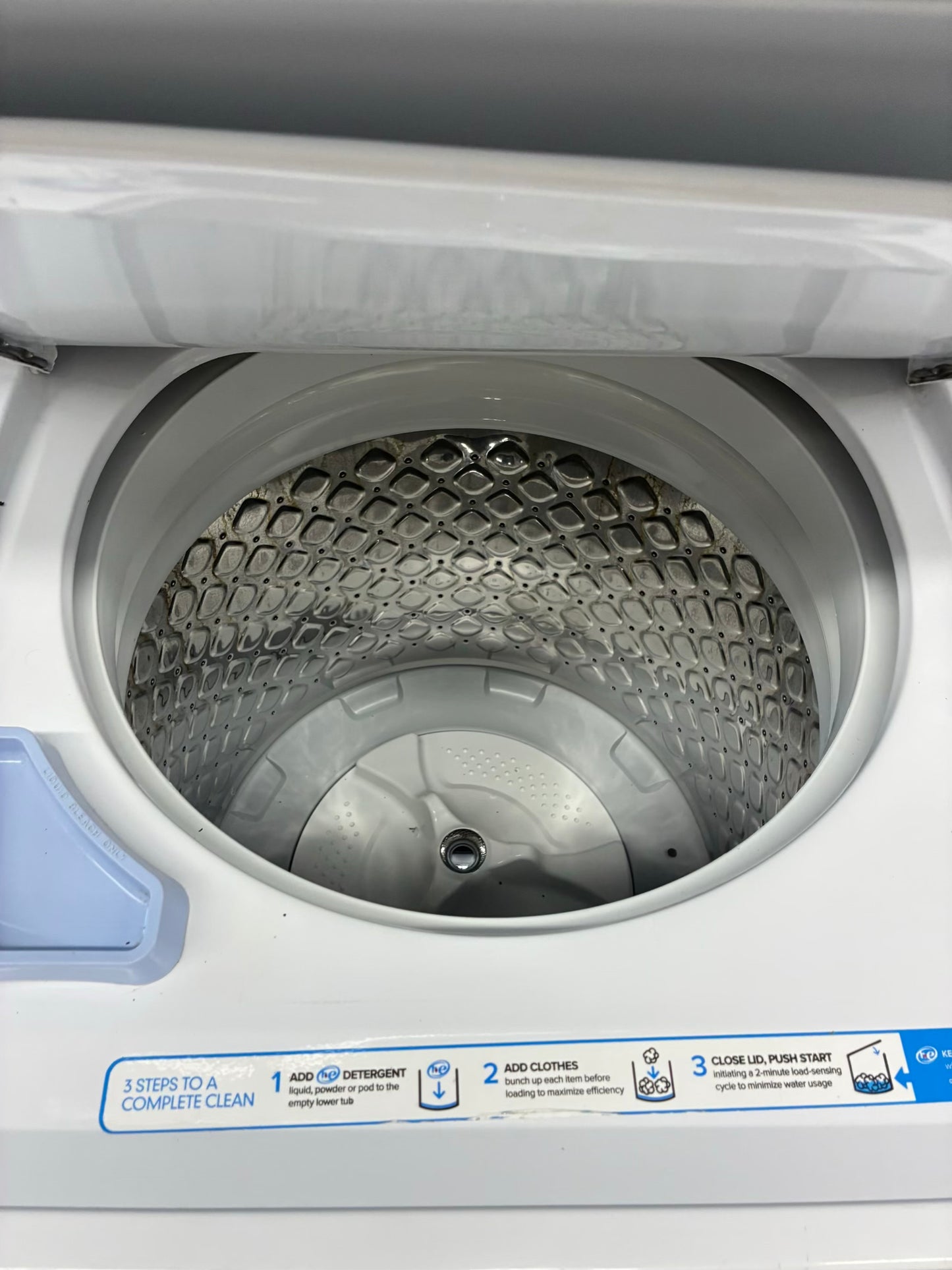 Frigidaire laundry center  washer and dryer set electric stackable 27”