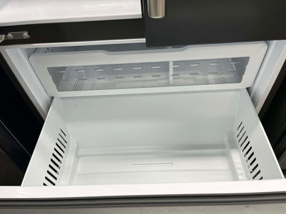 - Item: #RF84A  GE Cafe french door  refrigerator slate stainless steel w/water ice dispenser 36 in