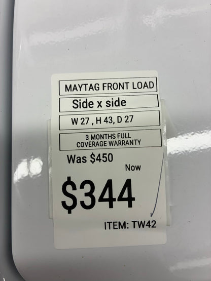 Maytag top load washer 27” large capacity