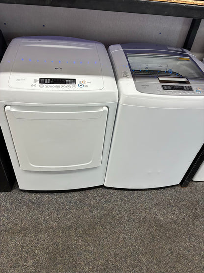 LG electric washer and dryer 27” top load