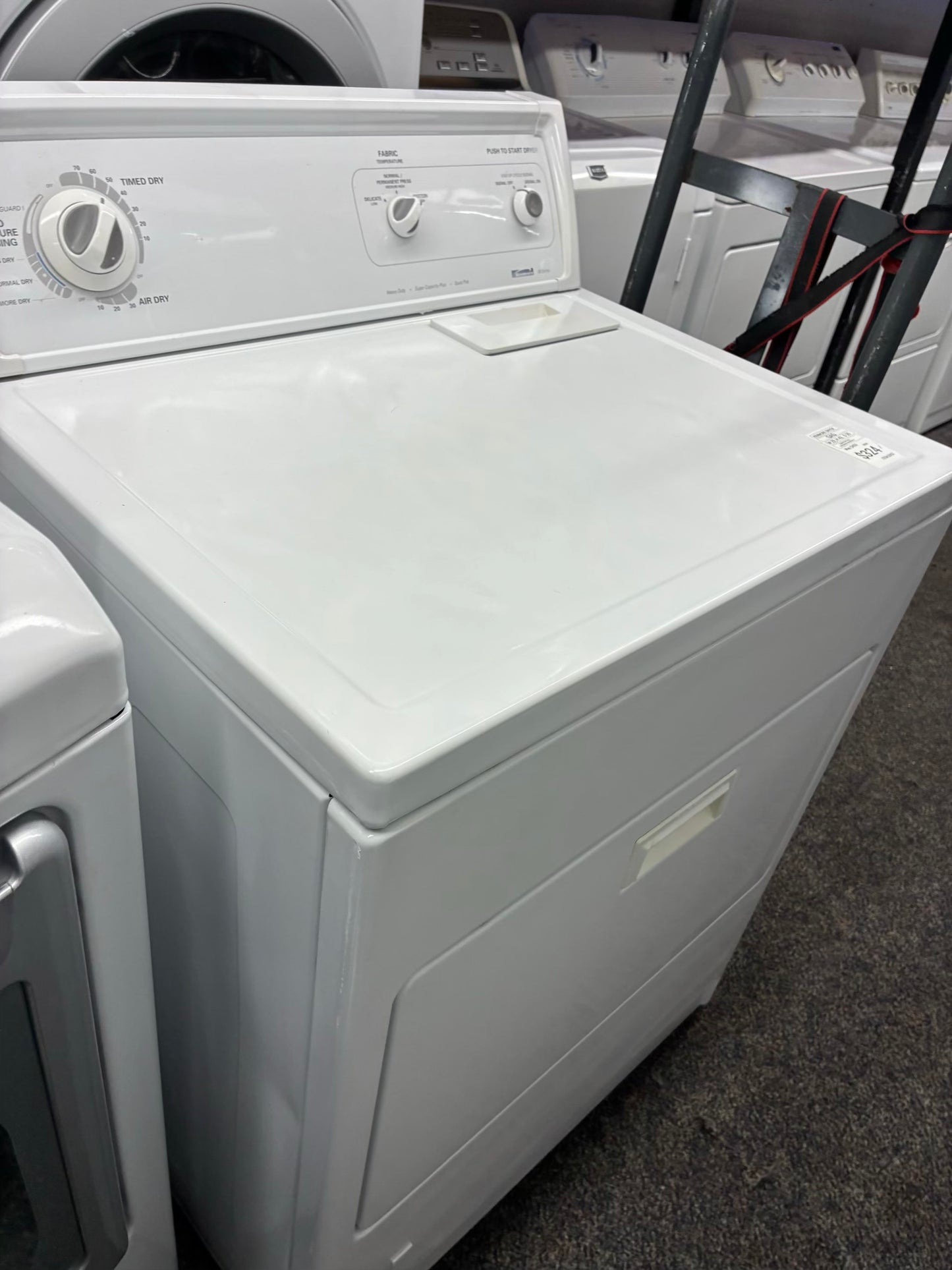 Kenmore gas dryer 27” large capacity white