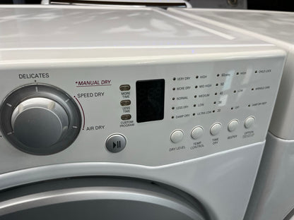 ^ ITEM #ED93H  LG  gas dryer Side x Side 27”