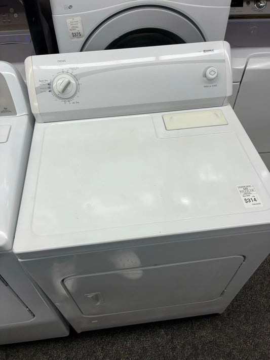 Kenmore gas dryer 27” large capacity white