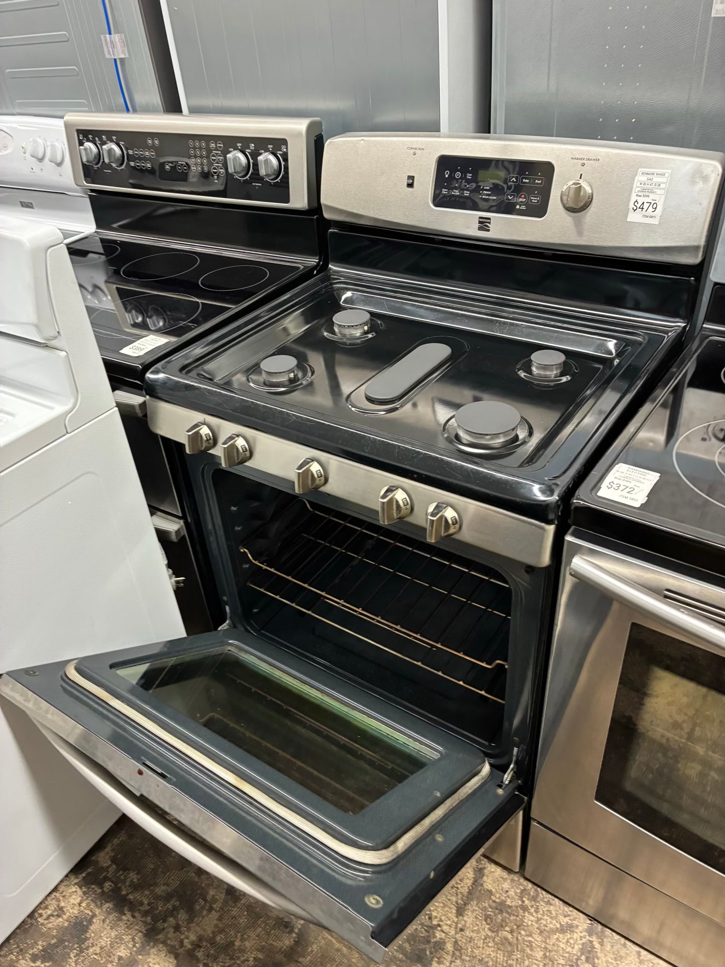 Kenmore Gas Range Stainless Steel 5 Burners 30”