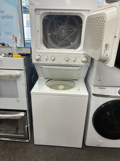 Frigidaire laundry center  washer and dryer set gas stackable 27”