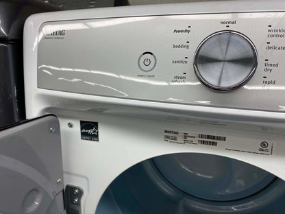 ITEM #ED229 Maytag  front load electric dryer 220v  stackable large capacity stainless steel drum 27 in D