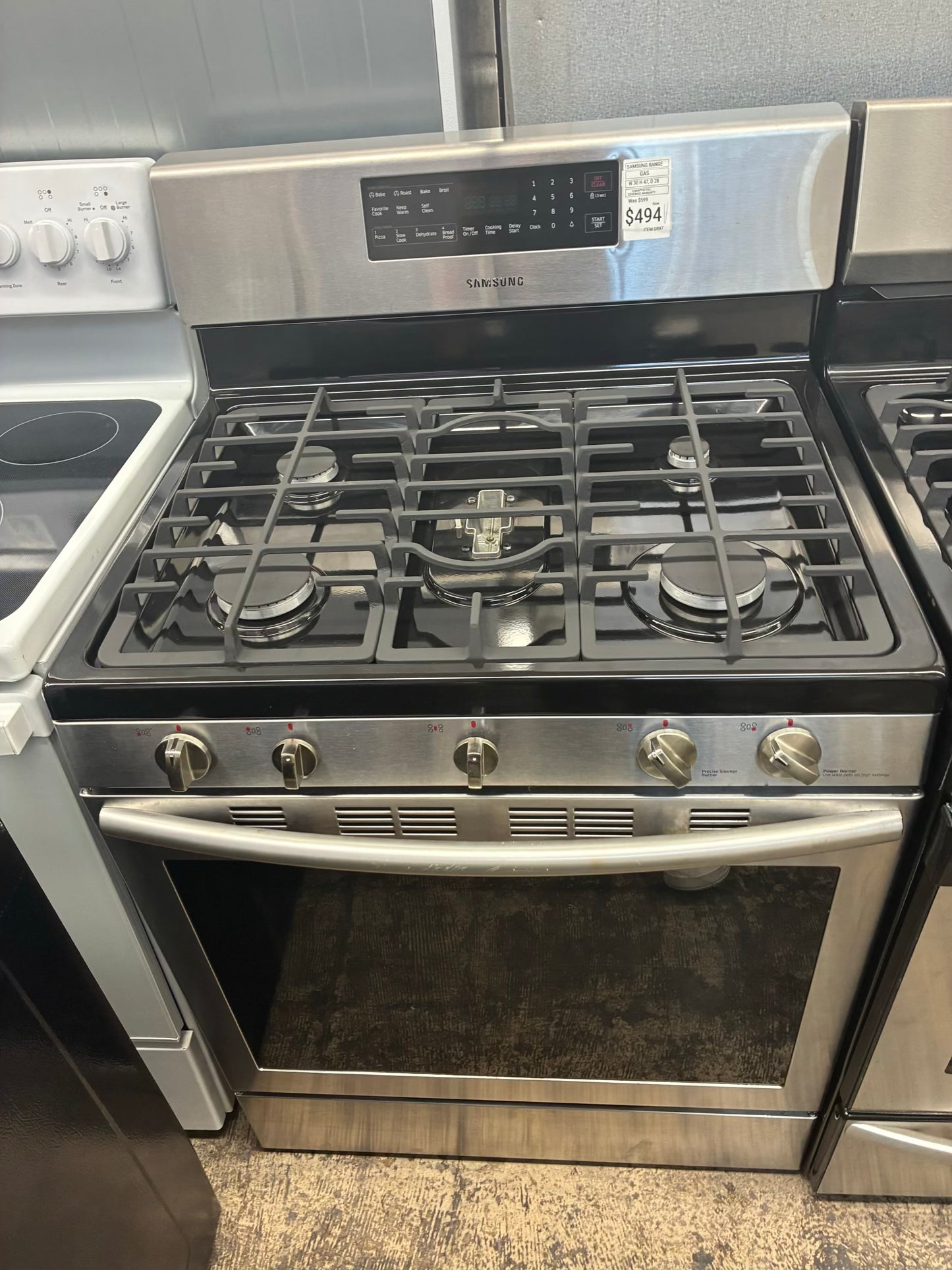 Samsung Gas Range Stainless Steel 5 Burners 30”