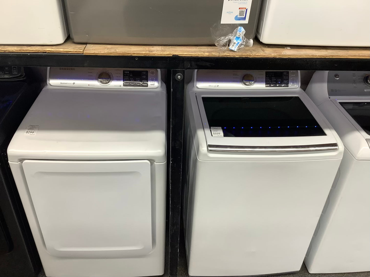 SAMSUNG WASHER N DRYER TOP LOAD ELECTRIC 27”