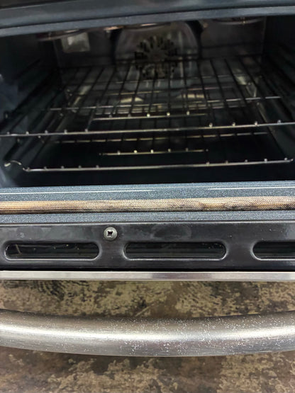 Kenmore elite electric white  range 5 burner 30 inch stainless  steel double oven