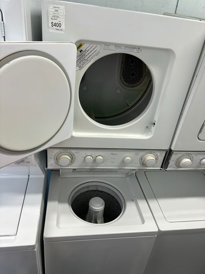 whirlpool laundry center  washer and dryer set gas stackable 24”