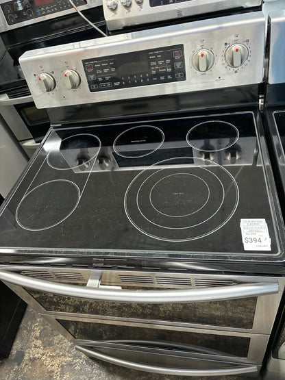 Samsung electric range stainless steel 30” double oven
