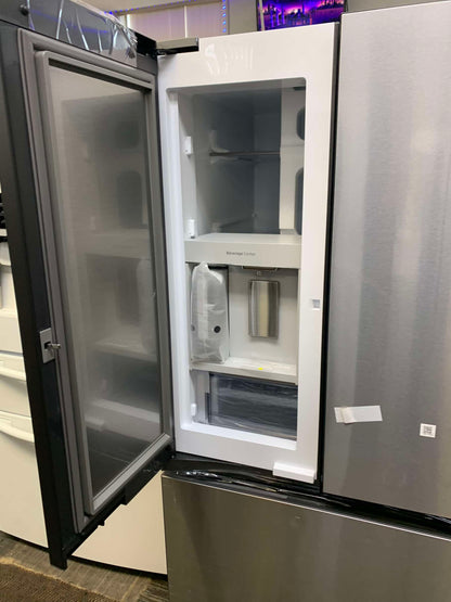 Item : #RF1076 Samsung Bespoke Open Box 30 cu. ft. 3-Door French Door Smart Refrigerator with Beverage Center in Stainless Steel, Standard 36” Depth RF789 - ST2