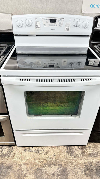 Amana electric range white