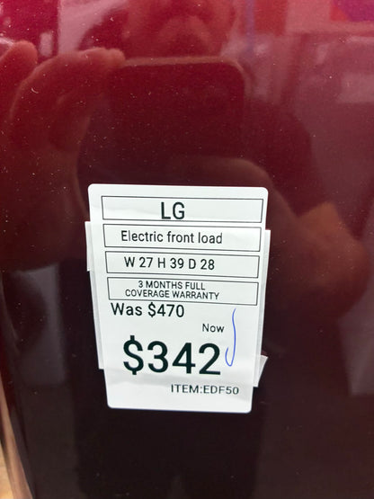 Samsung Electric Dryer 27” red front load