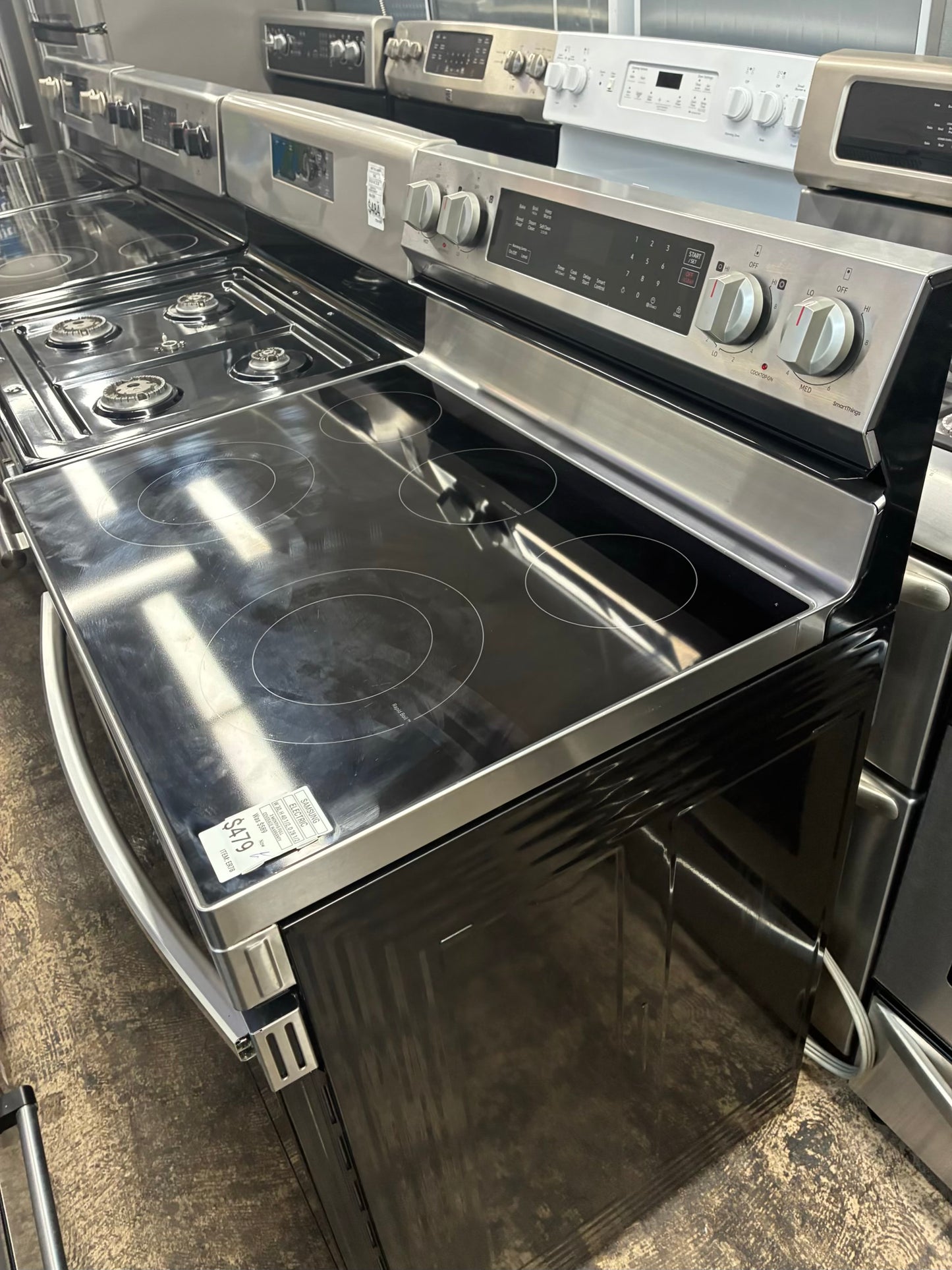 Samsung electric range stainless steel 30”