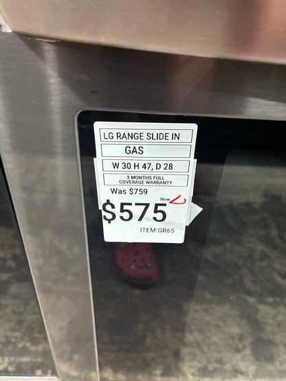 LG Gas Range Black 5 Burners 30”