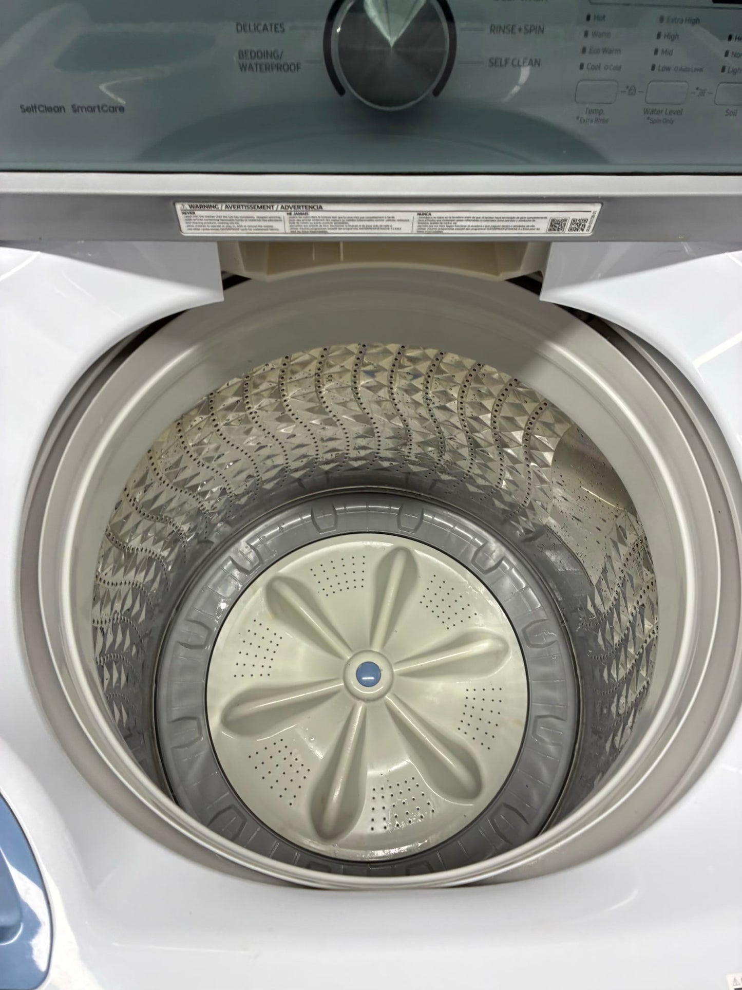 Samsung top load washer  large capacity side x side 27”
