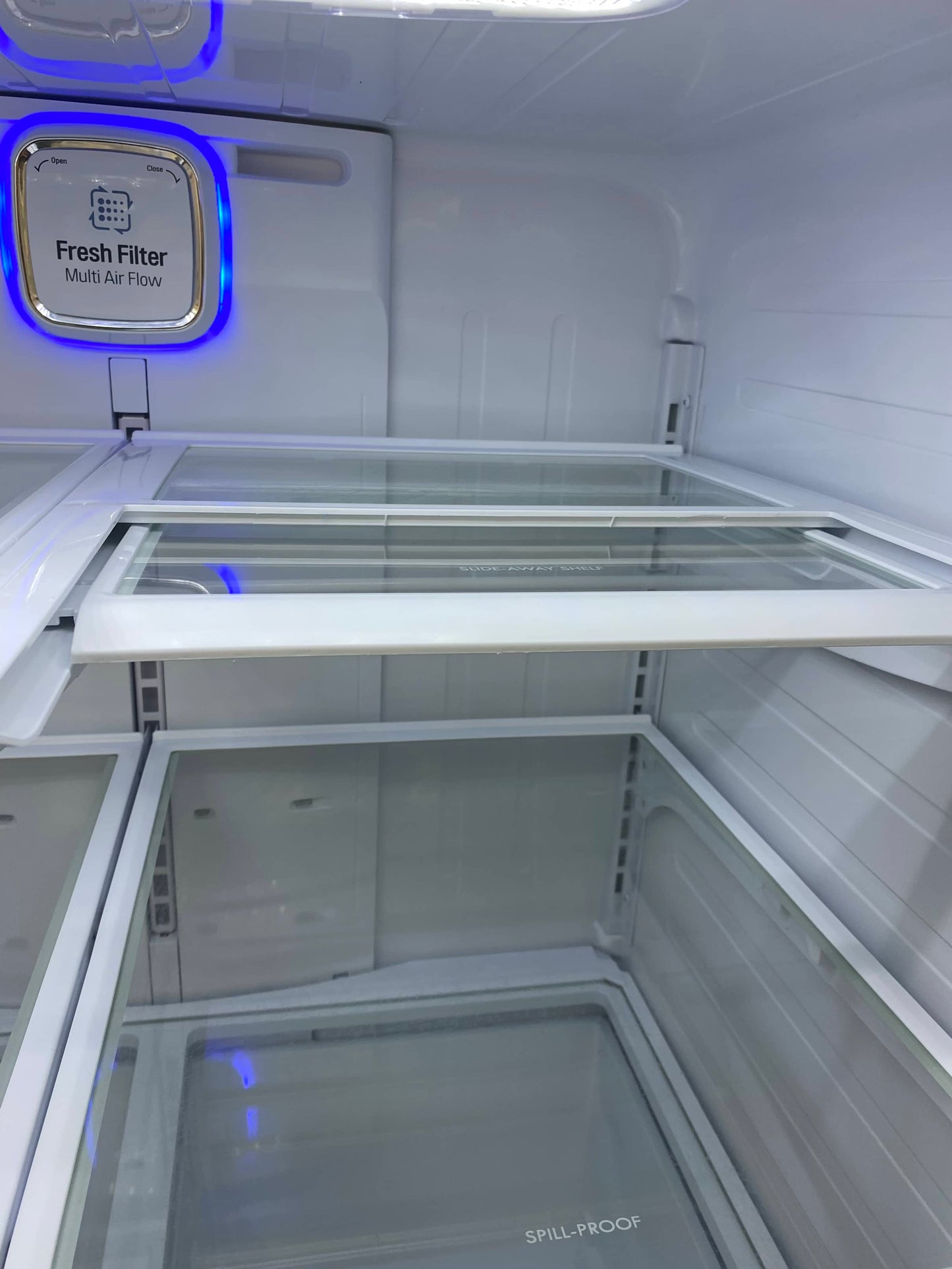 LG French door refrigerator showcase stainless steel w/water ice dispenser 33”