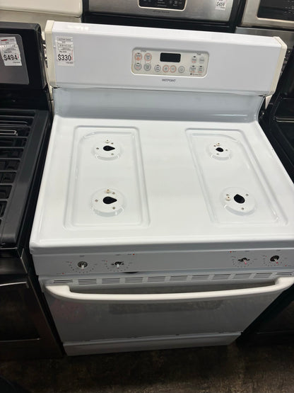Hotpoint Gas Range beige color  4 Burners 30”