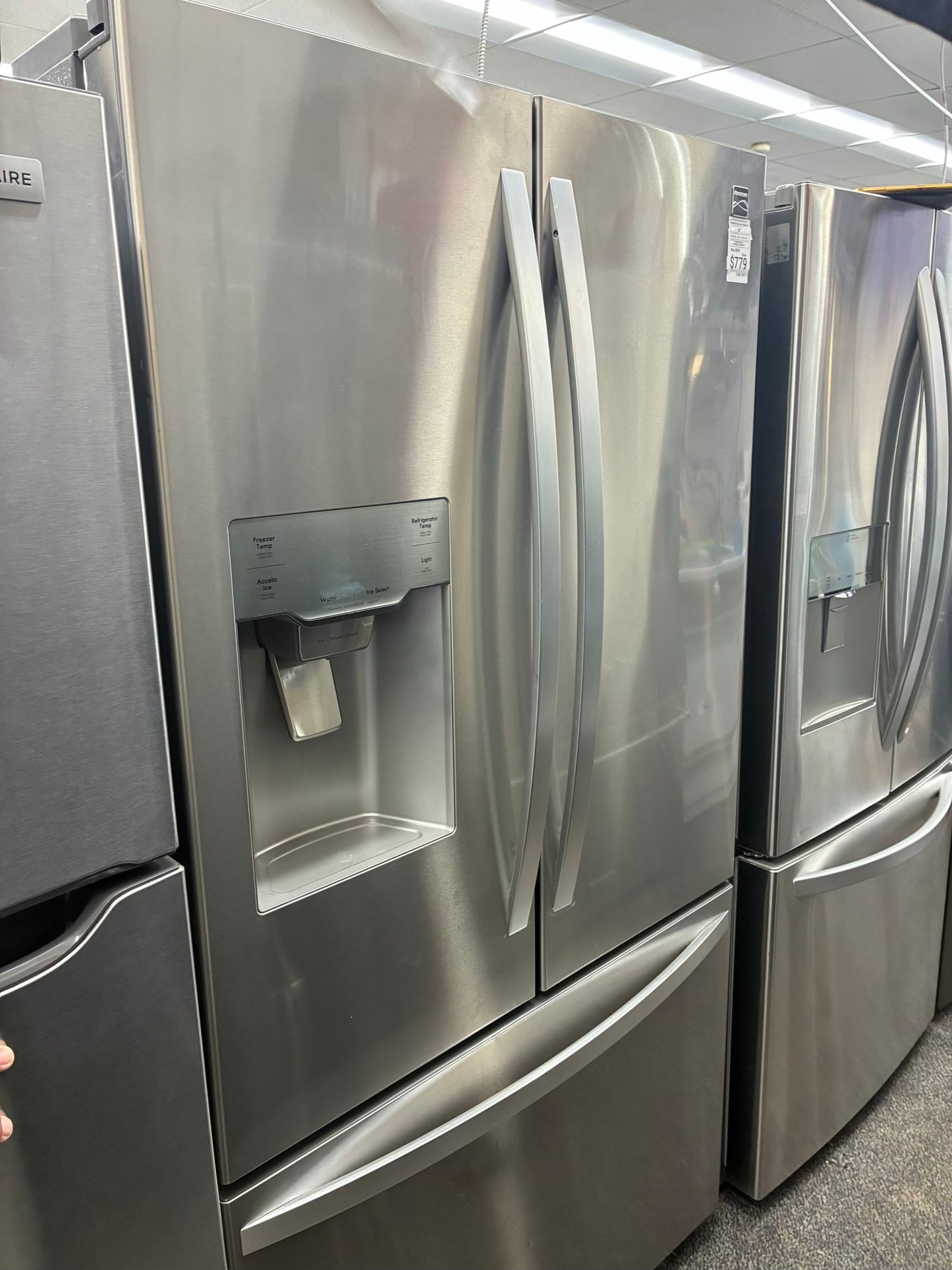 Kenmore French door refrigerator stainless steel 36” ice maker water dispenser