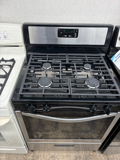 Kenmore Elite gas range stainless steel color 5 burner 30” double oven