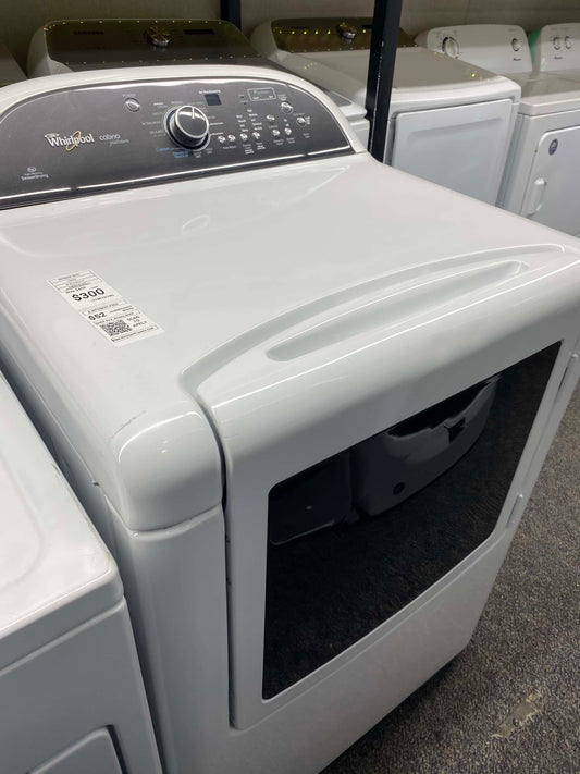 TEM: #ED74D Whirlpool  cabrio electric dryer large capacity side x side 29 in