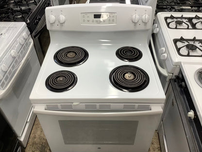 GE range electric white color