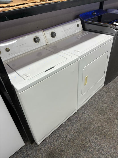 ROPER WASHER 27” N DRYER 29”TOP LOAD ELECTRIC WHITE