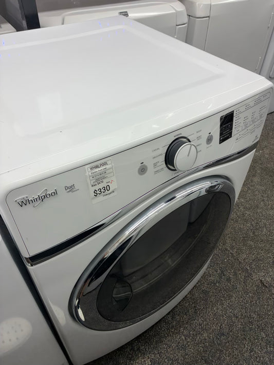 Whirlpool Electric Dryer 27” white front load