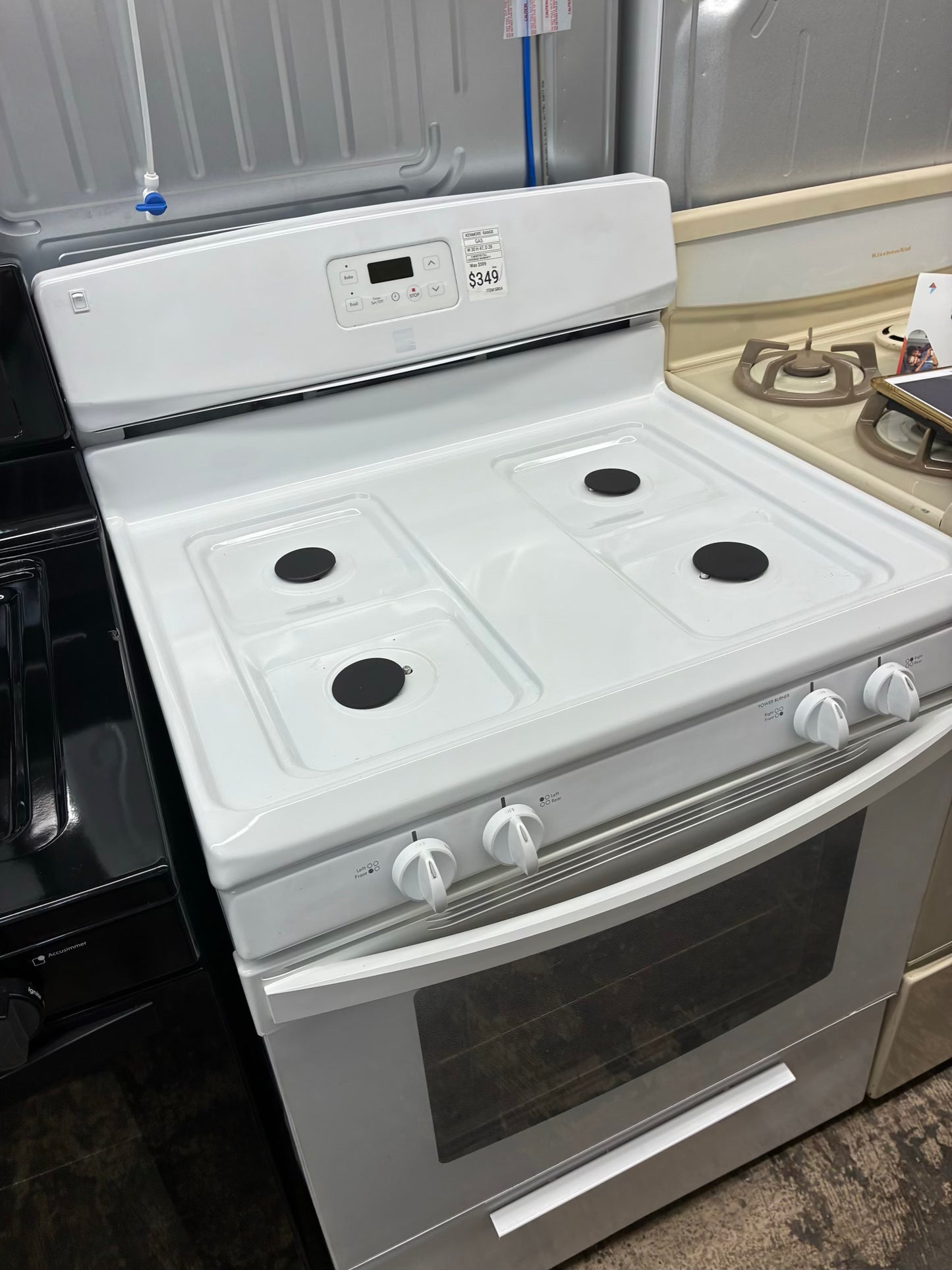Kenmore Gas Range white 4 Burners 30”