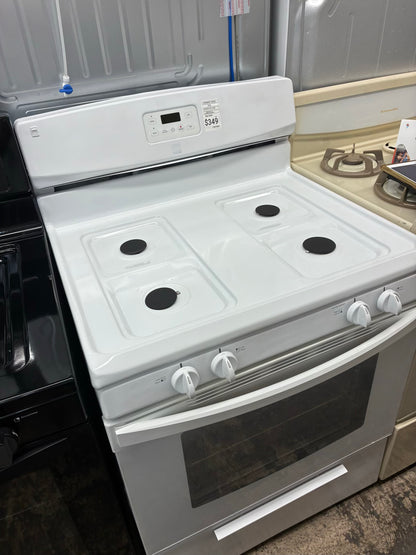Kenmore Gas Range white 4 Burners 30”