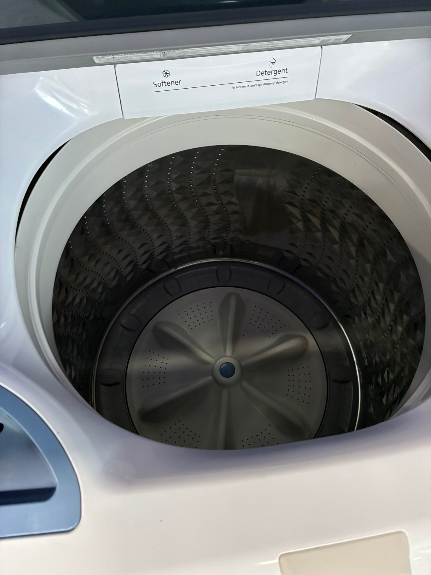 Samsung top load washer  large capacity side x side 27”