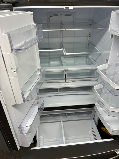 GE French door refrigerator stainless steel 36” ice maker water dispenser