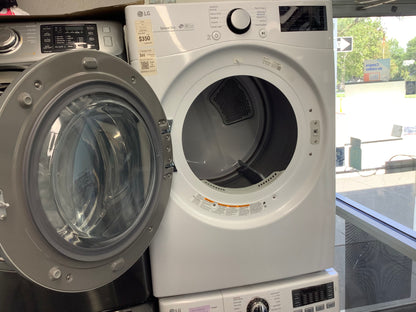 LG  front load electric dryer 220v large capacity stackable 27”