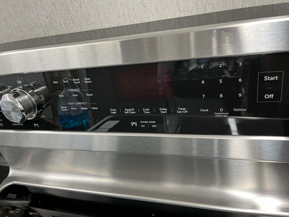 ITEM: GR06K ~ ★ KitchenAid 30-in Glass Top 5 burners 6.4-cu ft Convection Oven Freestanding Electric Range ( Stainless Steel with PRINTSHIELD Finish )