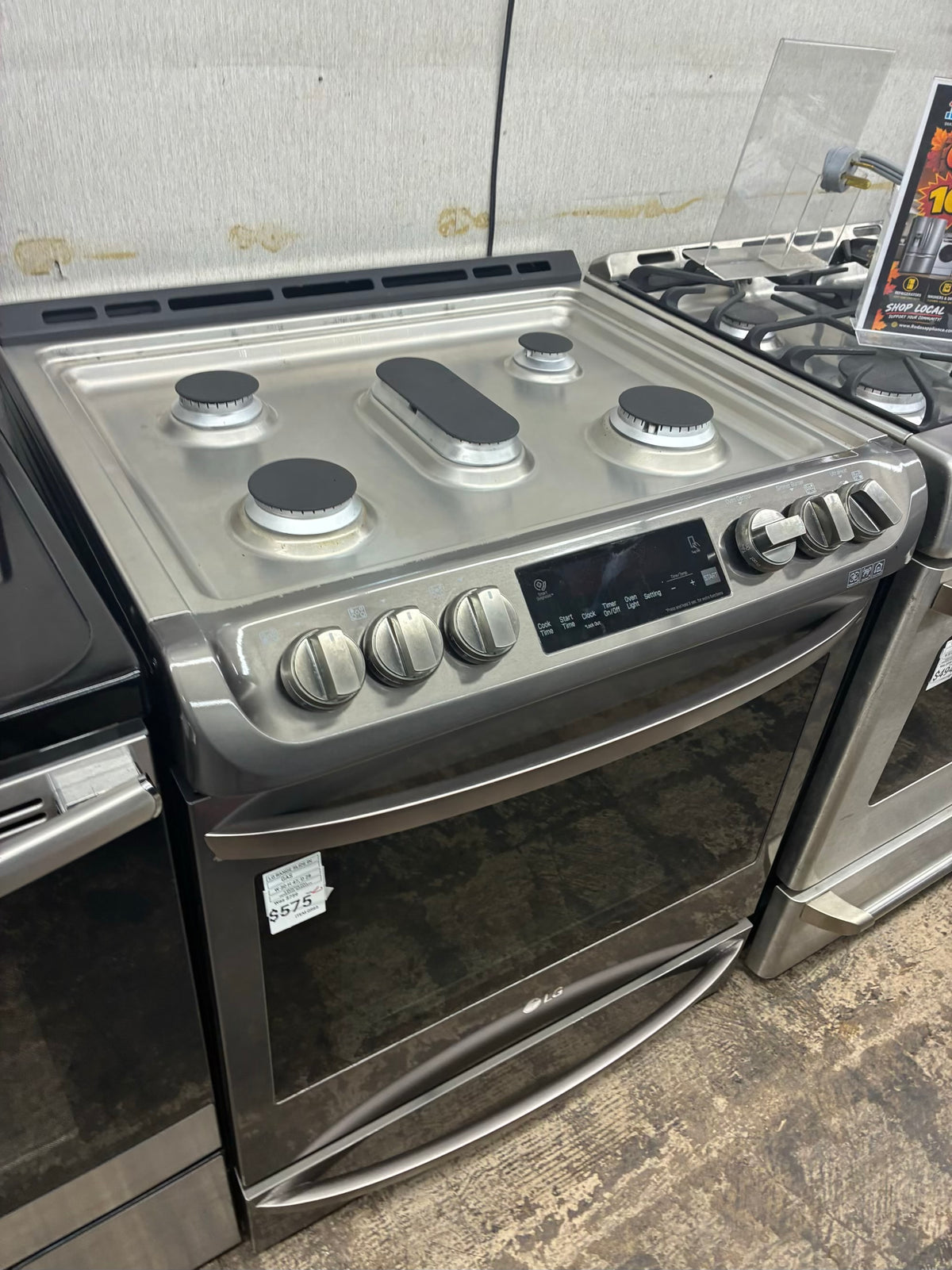 LG Gas Range Black 5 Burners 30”