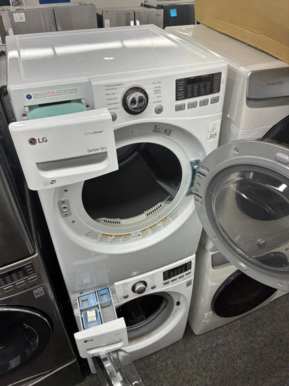 LG WASHER N DRYER FRONT LOAD ELECTRIC 27” WHITE