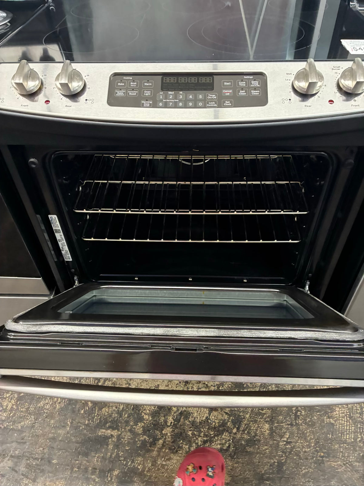 GE electric slide in range stainless steel 30”