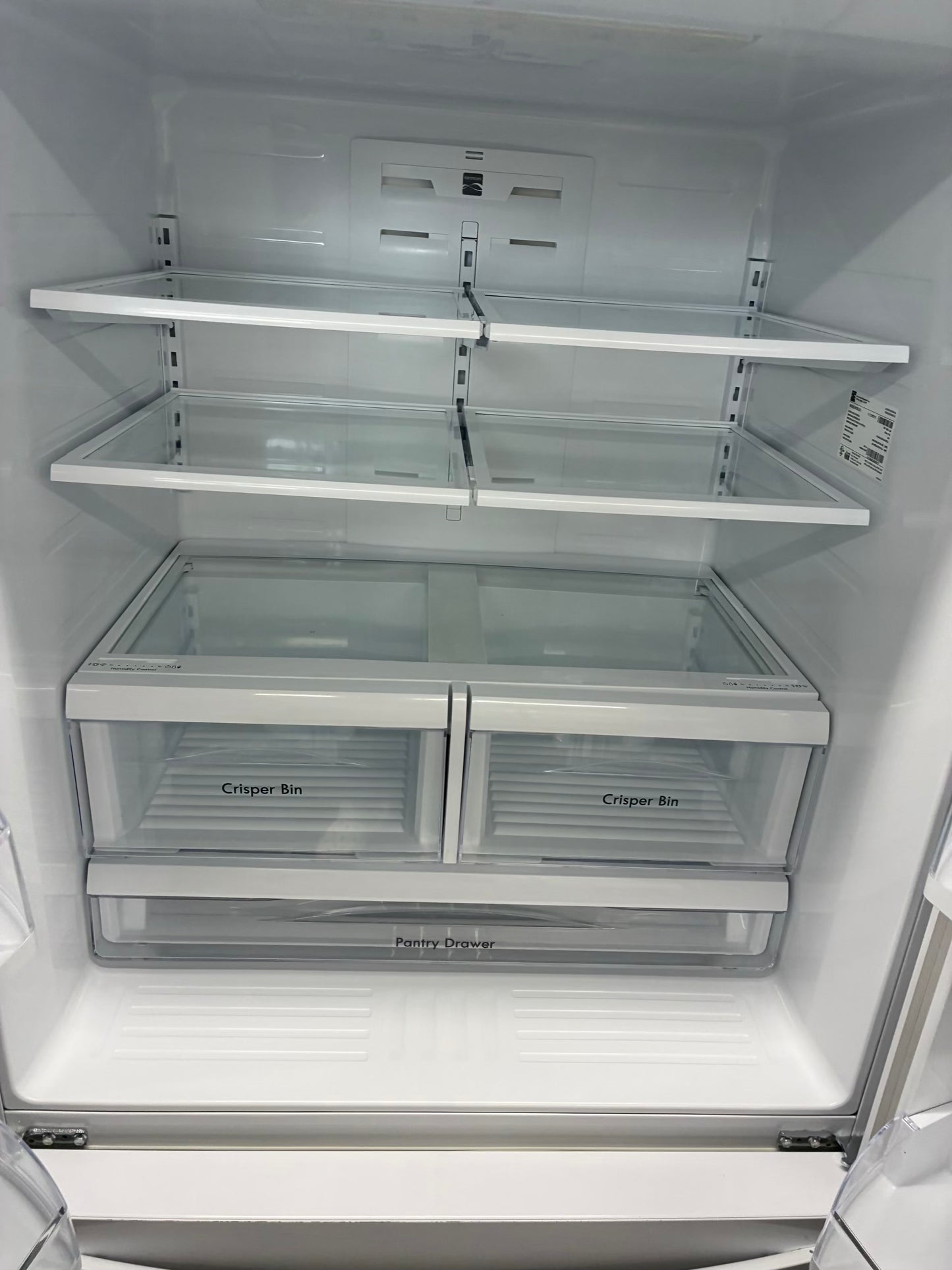 Kenmore French door refrigerator white  36” ice maker