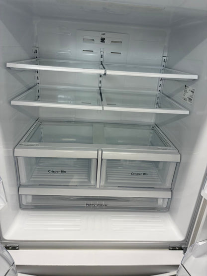 Kenmore French door refrigerator white  36” ice maker