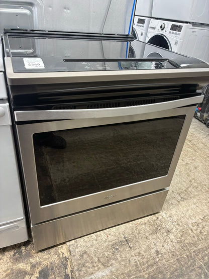 Whirlpool electric stainless steel range 4 burner 30 inch