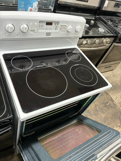 Maytag range white 4 burners  30”