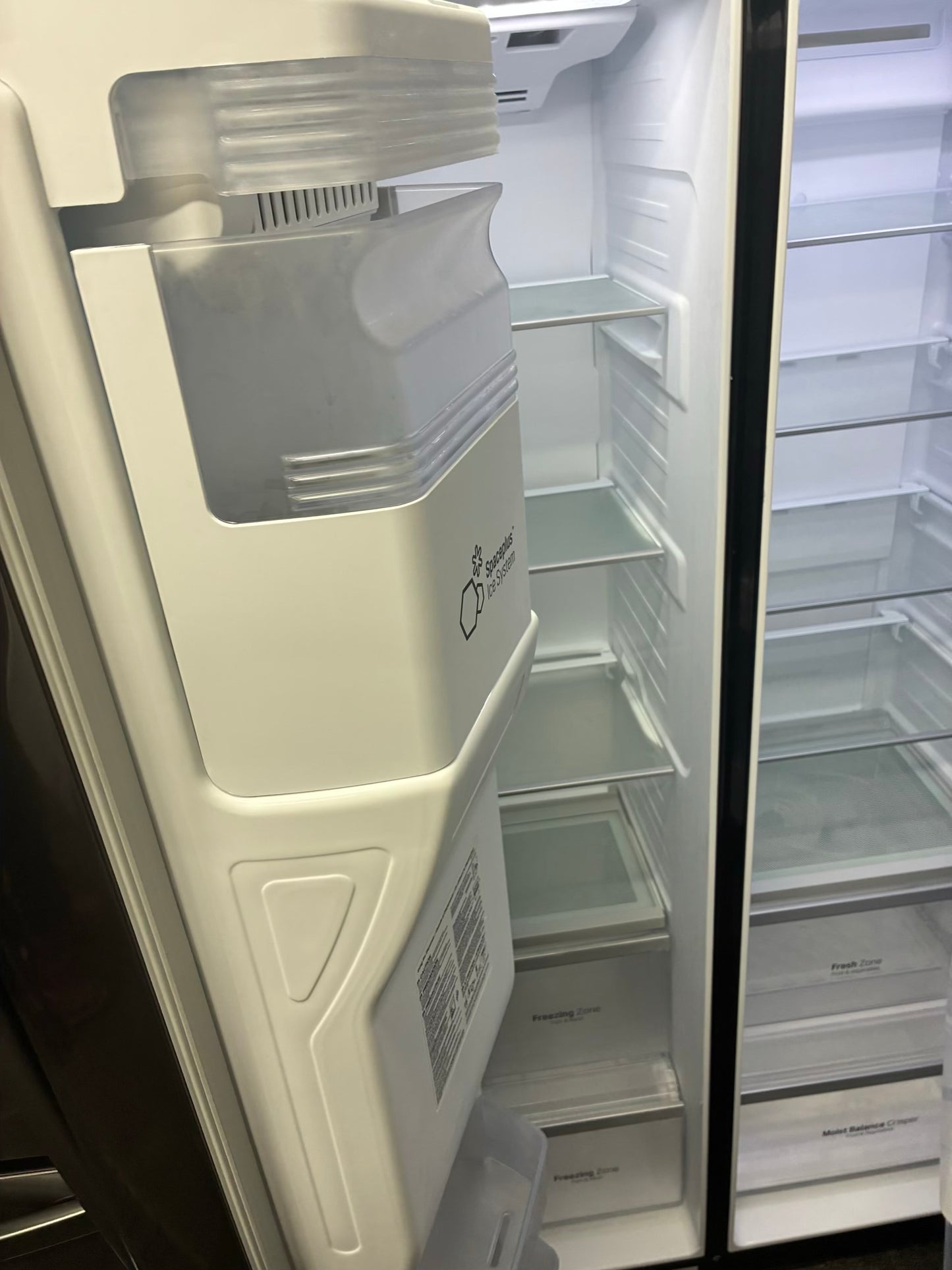 LG. Side by side smart refrigerator  with craft ice  maker water dispenser 36” in