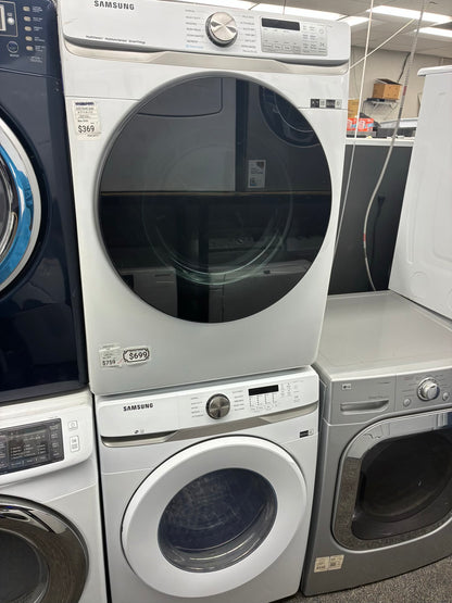 SAMSUMG electric washer and dryer 27” front load
