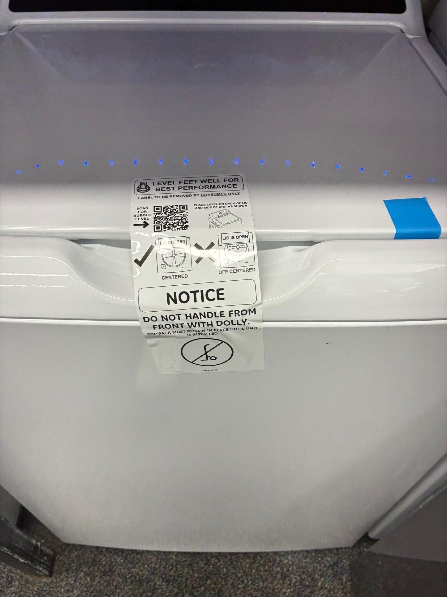 GE top load large capacity white 27”  BRAND NEW