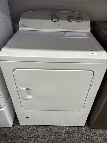 Whirlpool gas dryer white 29” large capacity