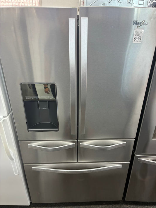 WHIRLPOOL French FIVE door refrigerator stainless steel 36” ice maker water dispenser (Copy)