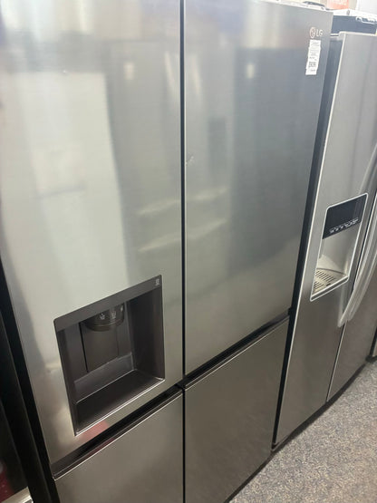 LG side by side refrigerator stainless steel 36” ice maker water dispenser ice maker