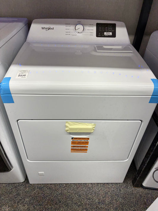 Whirlpool electric dryer 27” large capacity BRAND NEW OPEN BOX