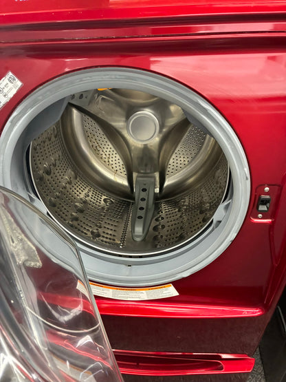 Kenmore  gas washer 27” and dryer 29” top load red pedestal